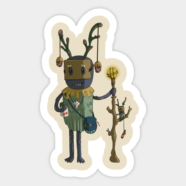 The Forest Healer Sticker by freedzart